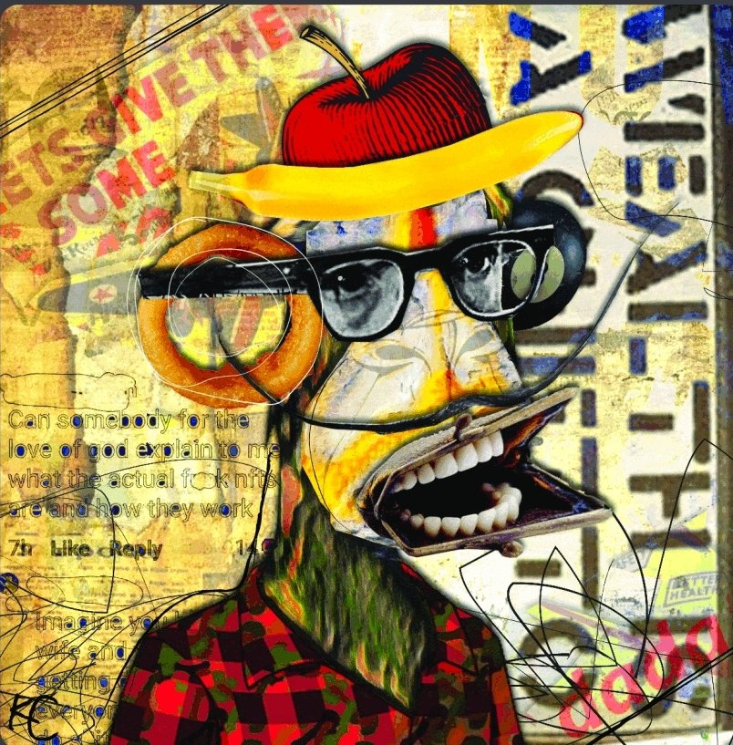 Hefe850's tweet image. This one's getting framed in my house! Now I need somone to sell me their Dada Punk 😌 👀 

@DadaBaseNFT - Been dropping some very unique art.

hashaxis.com/creator/DadaBa…

#DADAPUNK #DADAAPE #DADABASE

#HBARbarians #HederaNFT #HBAR