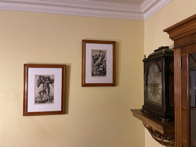 More Tunnicliffe etchings framed and up on the wall at last #CFTunnicliffe #tunnicliffe