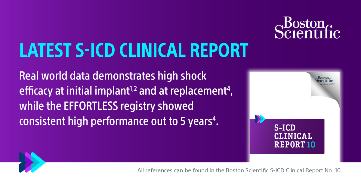 BSC_EU_Heart's tweet photo. With optimal device positioning, first shock success rates at replacement are consistent with rates after initial implantation.
Find out more about #SICD in the latest Clinical Report here: https://t.co/O8jXB7WdPt
#BSCEMEA #SICDFirst #CardioTwitter https://t.co/neWj7Jydsr