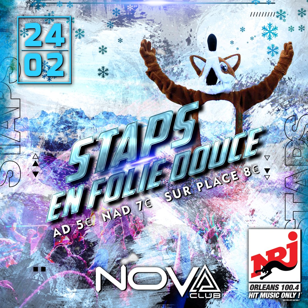 novaclub45's tweet photo. LE PLANNING DE LA SEMAINE 🔥

Au programme :
24/02 : #STAPS 
25/02 : #LATIPSY 
26/02 : #SIMONXDANNY  

UNE SEMAINE BIEN CHARGÉE VOUS ATTEND !⏳ https://t.co/4WMUNIz1H7
