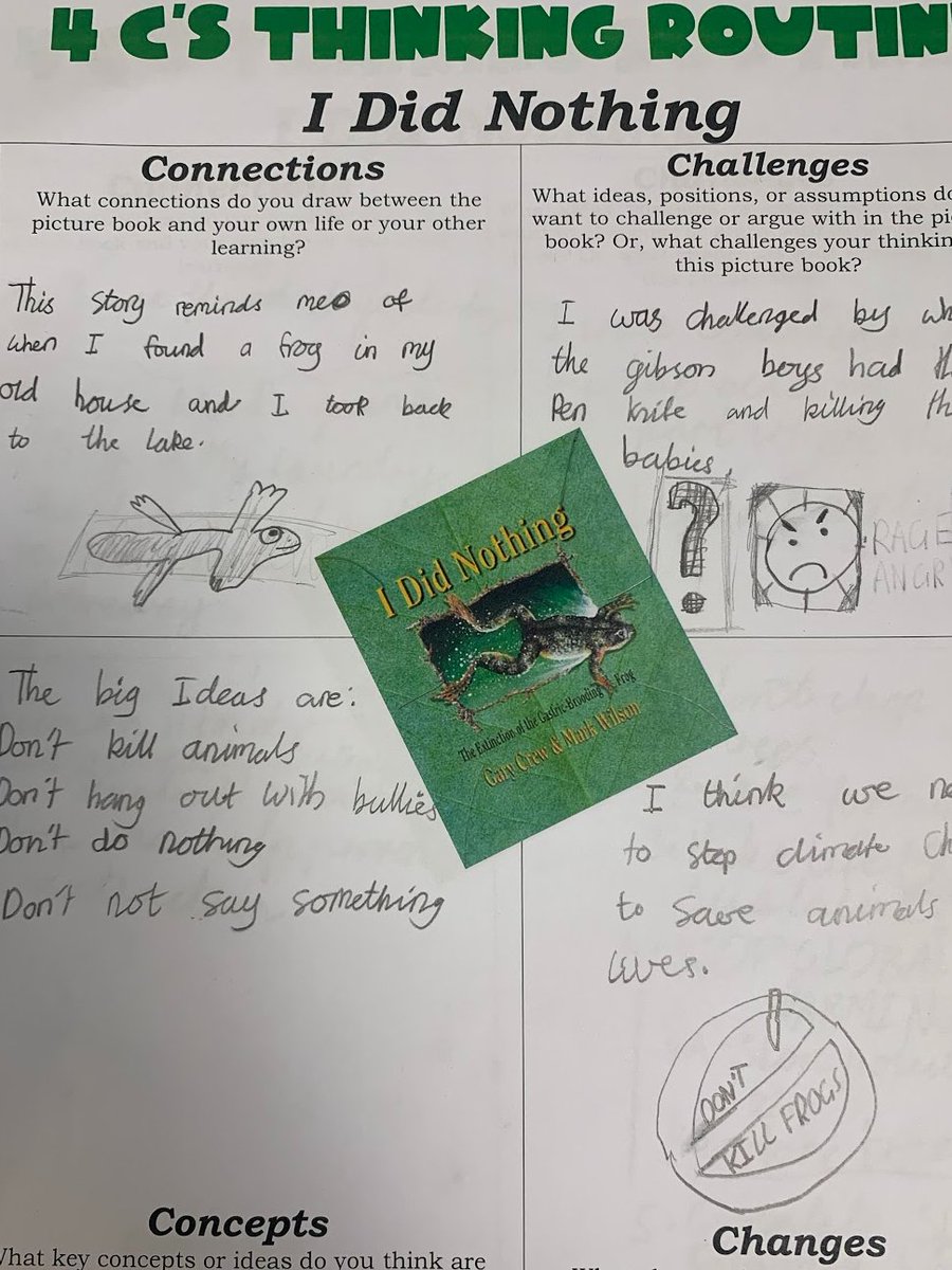 MandySutherDunn's tweet photo. Digging deeper into environmental concerns and the #SDGs with 'I Did Nothing' by #garycrew
Asking students to make connections, discuss challenges, concepts and suggest change.
#purposefulpedagogies #AISWA @mareewhiteley
https://t.co/seW9IJVDqe https://t.co/OlXb7MT6s8
