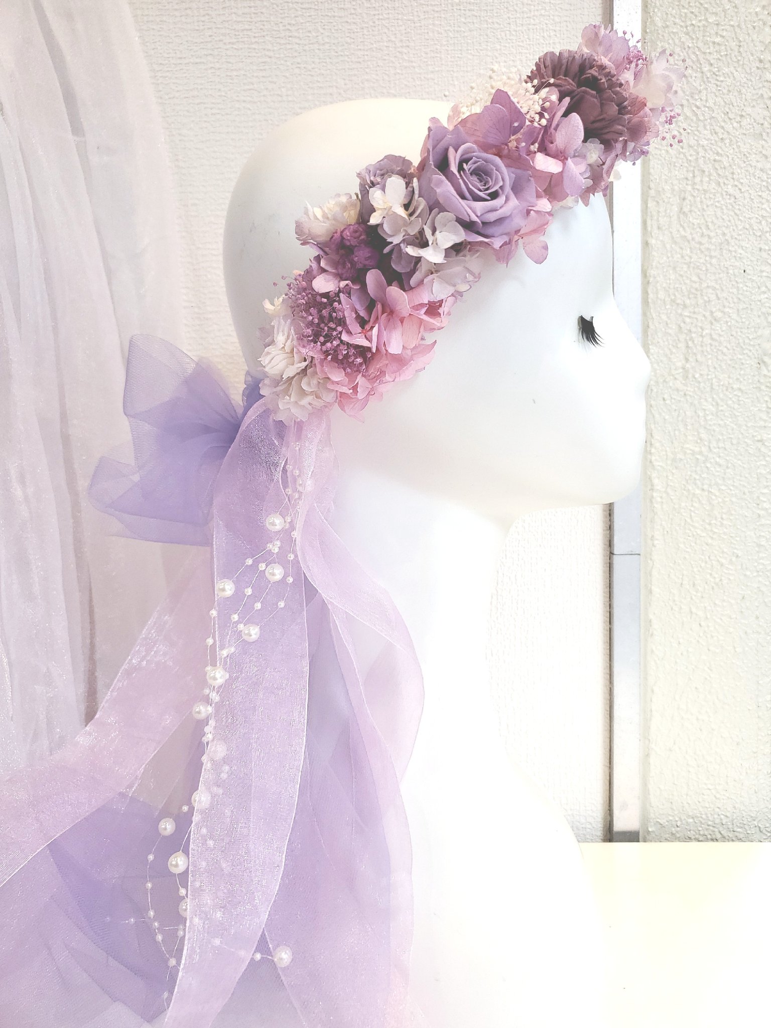 Twitter 花文 Hana Bun 秋葉原のお花屋さん 花冠 Hanakanmuri 14 ラベンダー 税込価格 被ったらただの天使 秋葉原 花冠 花文 花屋 メイド アイドル 卒業 イベント お花 プリザーブドフラワー 花かんむり はなかんむり 生誕