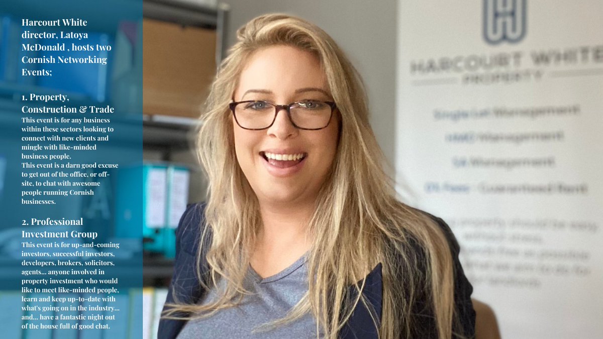 NETWORKING is not just good for business... it's good for mental health too !
Latoya hosts two Cornish events; one for business and one for investment.
If you'd like to come along just flick us a message and we'll send you the details.