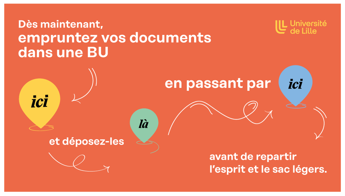 BULilleSante's tweet photo. #InfoPratique #Navette 
✨DU NOUVEAU ✨ dans vos BU et Learning center de #ULille 
Emprunter vos documents 📚dans une BU et déposez-les dans une autre. #BULilleDG #BULilleSante #BUSHS #LILLIAD https://t.co/LUEwcI0p1p