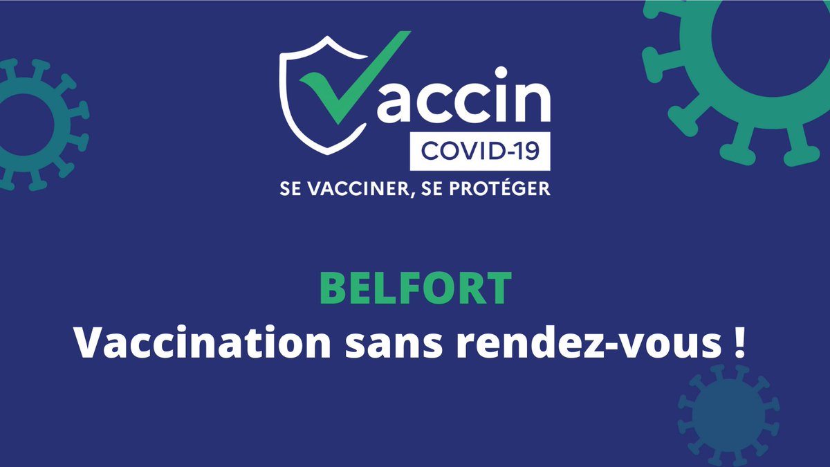 arsbfc's tweet photo. [#Belfort] #Vaccination #COVID19 – Vaccination sans rendez-vous !
📅 Mercredi 23 février, Maison de quartier des Glacis à Belfort, de 11h à 14h https://t.co/FUNVWijFrK