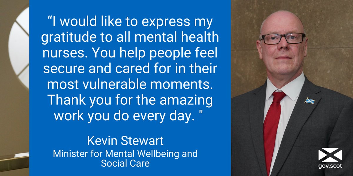 On #MentalHealthNursesDay @ScotGov sends thanks to all Mental Health Nurses for their continued hard work and dedication.

Their role has never been more important, with the wide ranging impacts of the #coronavirus pandemic on our mental wellbeing.