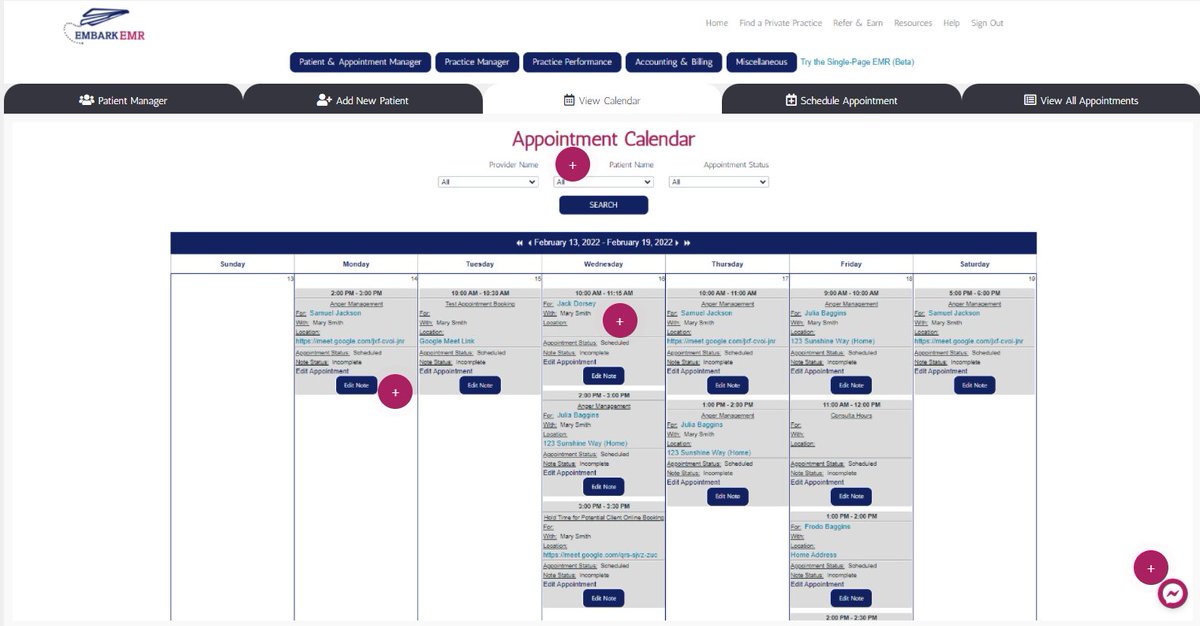 Come experience the new interactive demo at EmbarkEMR.com!  See for yourself the simplicity of the platform!  Therapists have a new tool at their disposal. All for just $20/month!