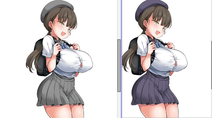 制服どっちのカラーがいいかな～～～ 