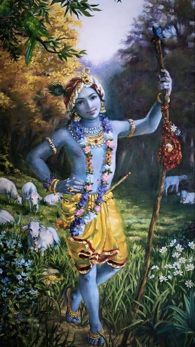KrishnaDharma's tweet photo. I will never abandon you. https://t.co/tIU2vj0sIP