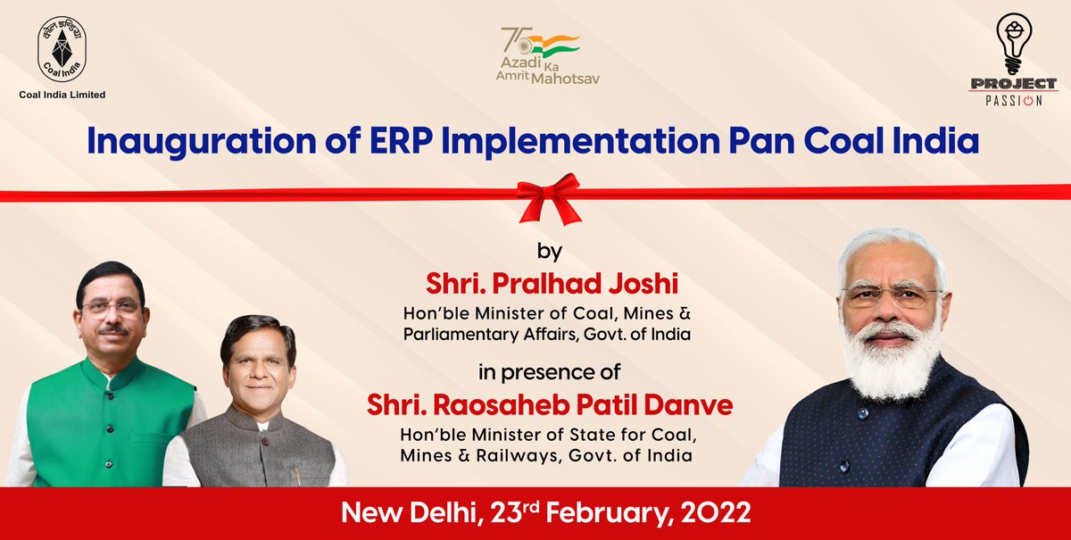 erppassion's tweet photo. Inauguration of ERP Implementation Pan Coal India. https://t.co/xxyXHeIsGg