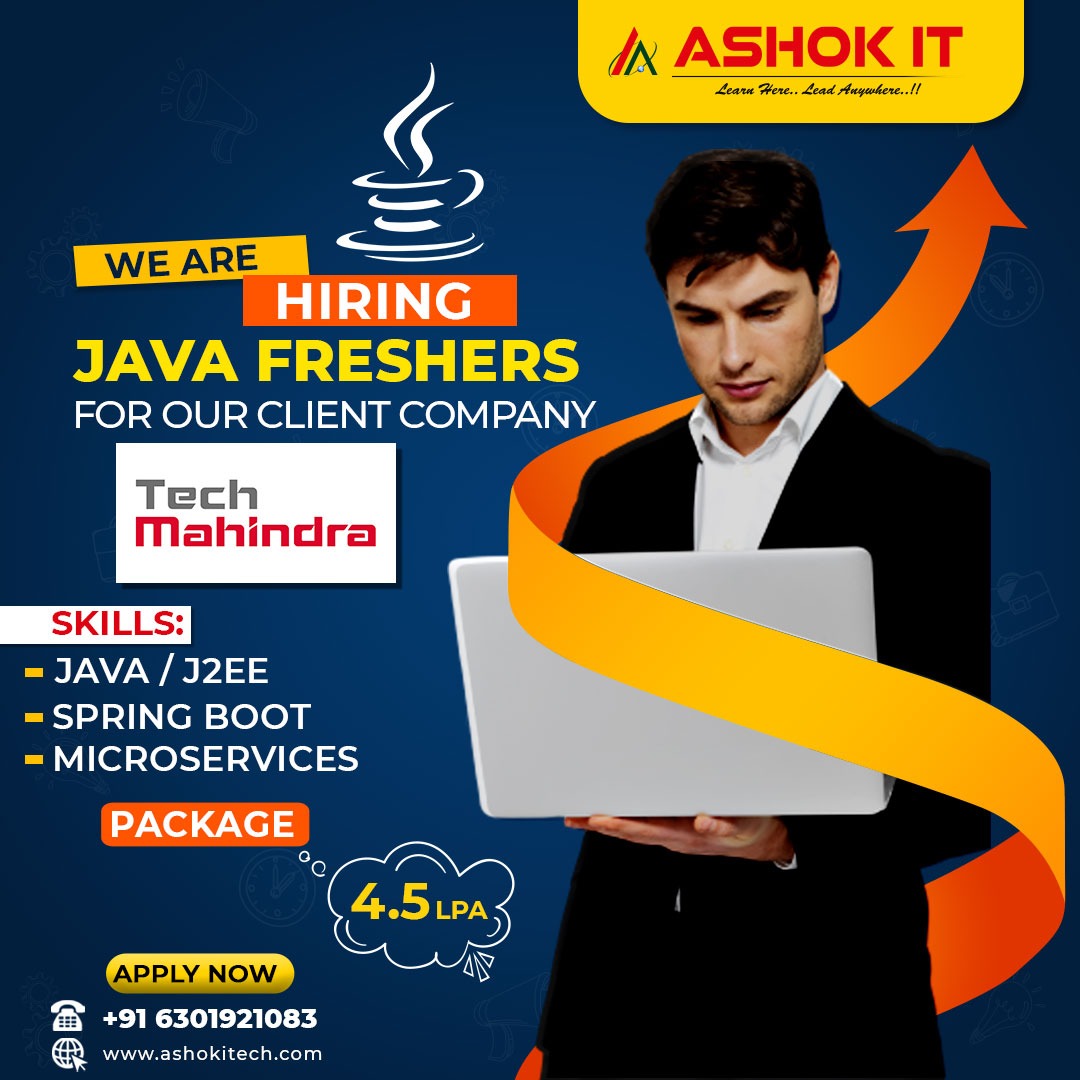 ashokitschool's tweet image. 👉 Apply Now: bit.ly/33zS8Qz
🌐 Visit : ashokitech.com
👉 Join Here For Updates : bit.ly/3iP2KyA
#javafreshers #javaplacements #jobs #ashokit