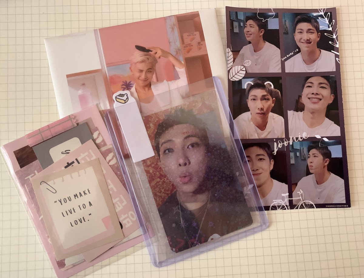 namusrangjoon's tweet photo. Bought my first ever PC! Thank you @yoongiisbuying for such a great experience! Love the packaging and the freebies!! 💜 https://t.co/WpLswZJbb2