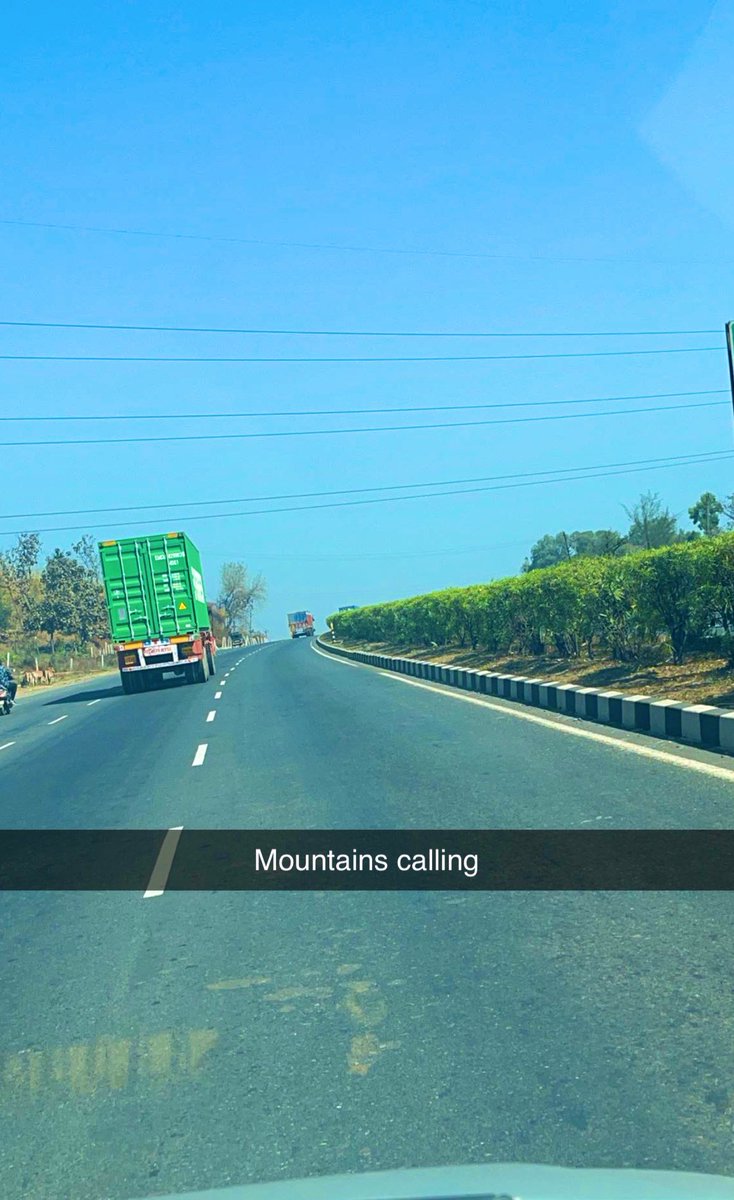 trippyxtweets's tweet photo. Leke ja meri jaan 
Main karunga bhi kya 
Dil da sauda inna sasta 
Das hor kehdi hatt vich pavanga

#yolo #longdrive #mountains https://t.co/Zgl5tnxh6e