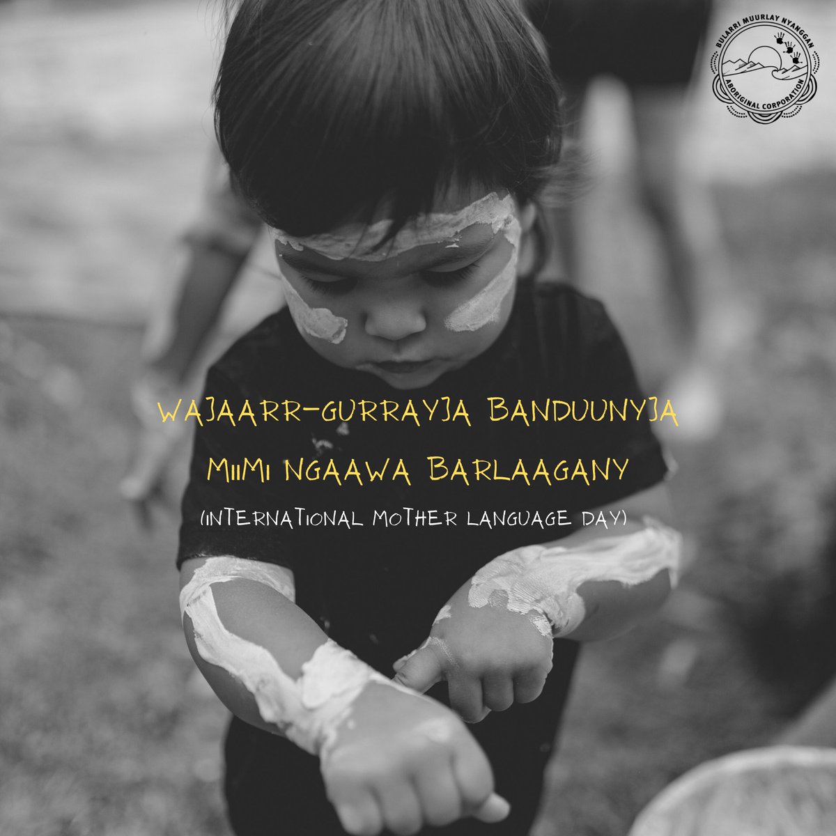 Wajaarr-gurrayja banduunyja miimi ngaawa barlaagany
(international mother language day)

When a language fades, so too does a part of our lands rich tapestry of Stories, Culture, Kin, Lore and Connections.

#internationmotherlanguageday #internationaldecadeofindigenouslanguages
