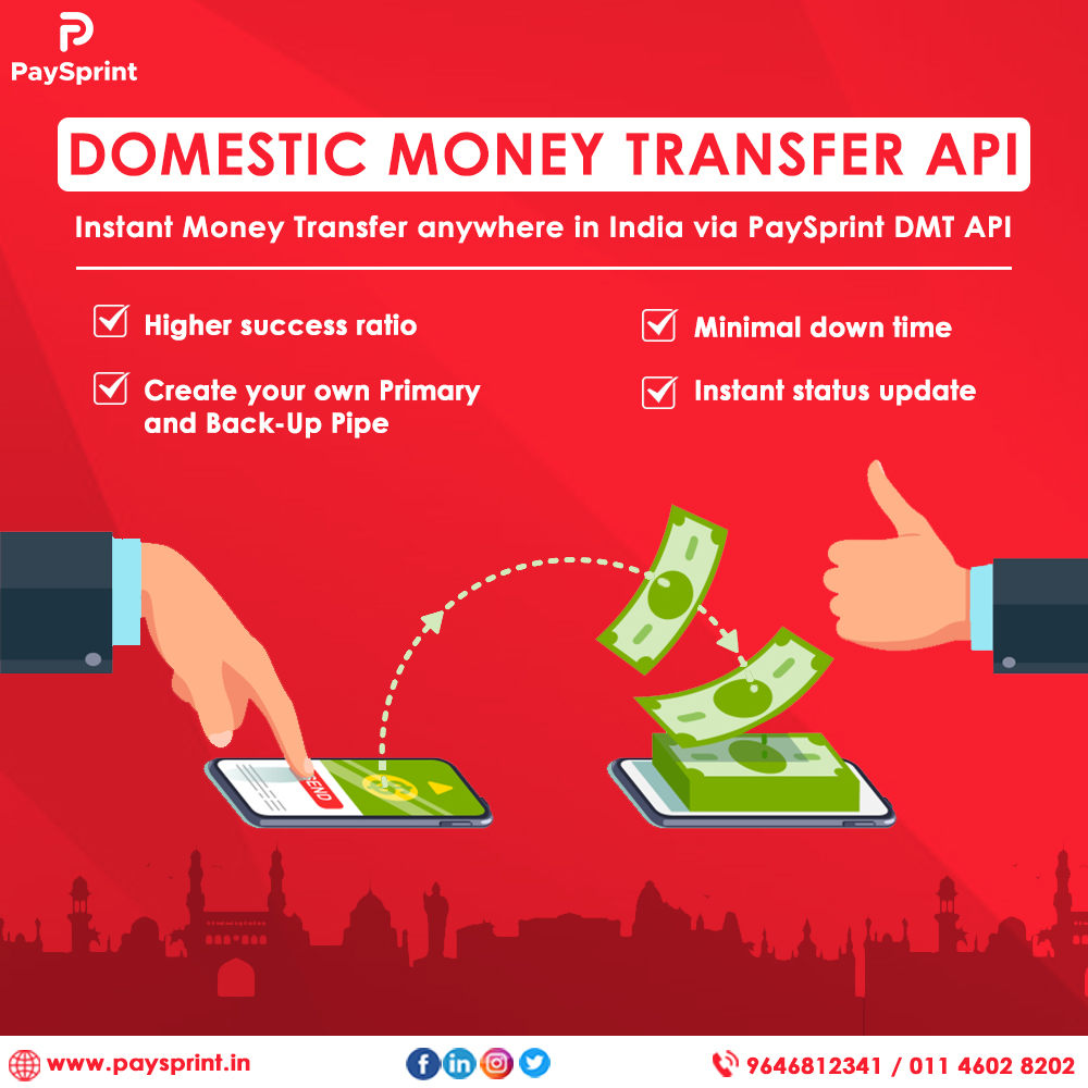 PaySprint's money transfer API allows your retailers to turn their shop into a mini bank. ☺

Sign up: paysprint.in/onboard.html
Call Us at 9646812341

#PaySprint #moneytransferapi #moneytransfer #dmtapi #DomesticMoneyTransfer #moneytransferservice #imps #neft