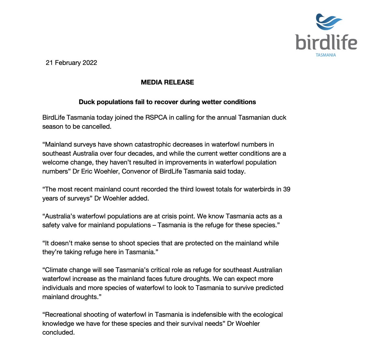 BirdLife Tasmania tweet media