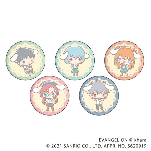 Evangelion Store Online エヴァストアyahoo 店 再入荷のお知らせ サンリオキャラクター の中でも一番人気のシナモロールとエヴァンコラボからパイロットのシンジ レイ アスカ マリ カヲルがシナモロール姿になってかわいいパステルタッチのイラスト