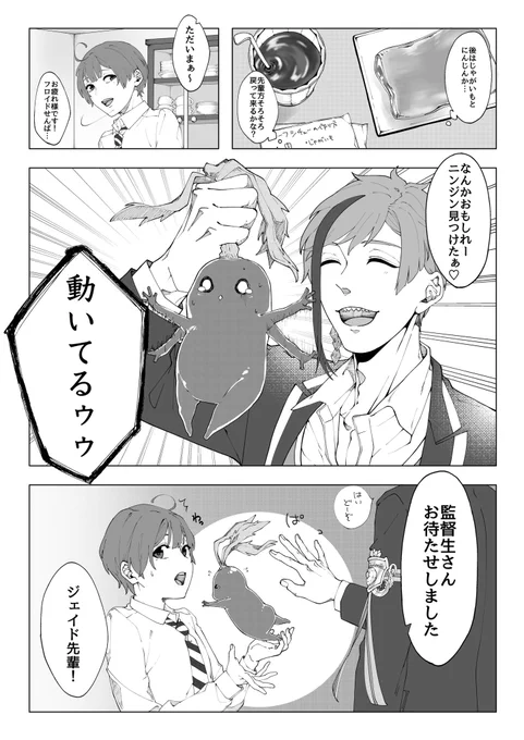 上手に調達出来るかな?🐬🦈(出来てない)
※🦐顔有り台詞有り
※謎の生き物有り
#twstプラス #マスターシェフ 