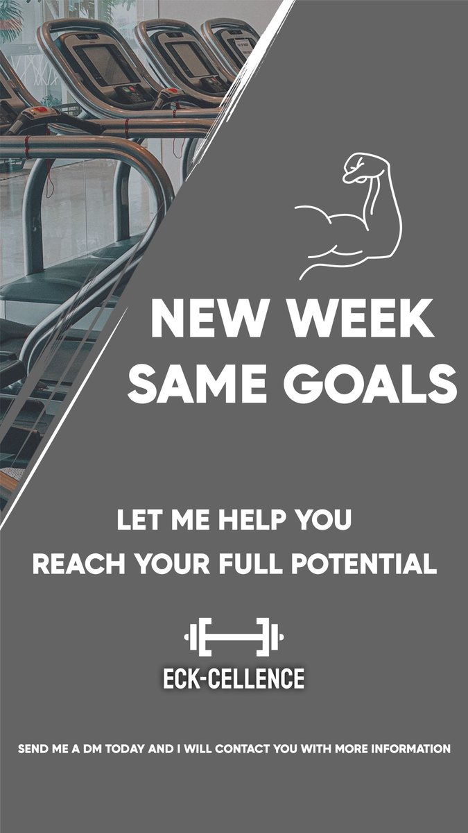 eckcellence_'s tweet photo. New week, same goals. Send us a message and let’s reach your full potential together 💪 https://t.co/rg9ftTUBpg