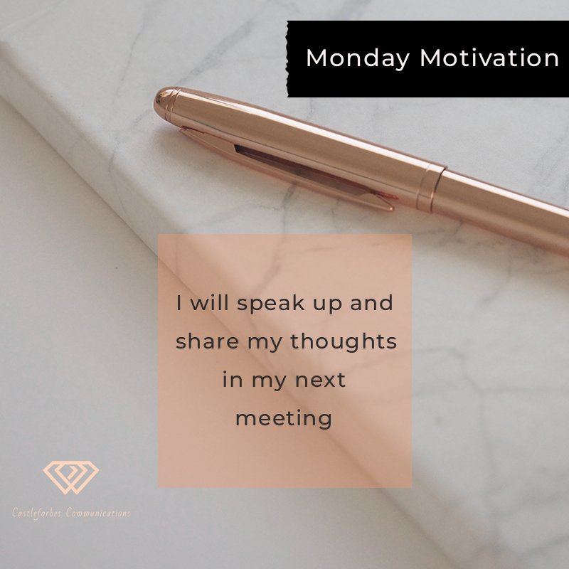 #mondaymotivation
🍳 When formulating a goal - make it a #SMARTgoal! 

🍳 So instead of saying: I want to speak up more in meetings! 

🍳 Say this! 

Small steps every day. 

#mondayinspiration #speakup #communicationscoach #speakertraining #speakingskills #coach #publicspeaking