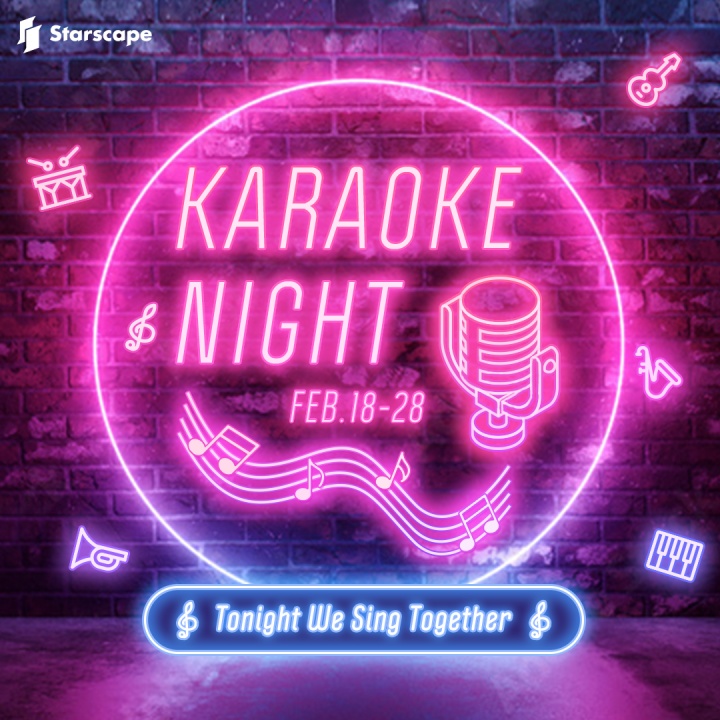 Starscapelive's tweet photo. 🎤Karaoke Nights in State of Survival with Starscape Streamers!
Event Date: Feb.18 - 28th

Join the streams and have a great night with your favorite streamers!

#Starscape #streamer #karaoke https://t.co/kWbjjxDIU6