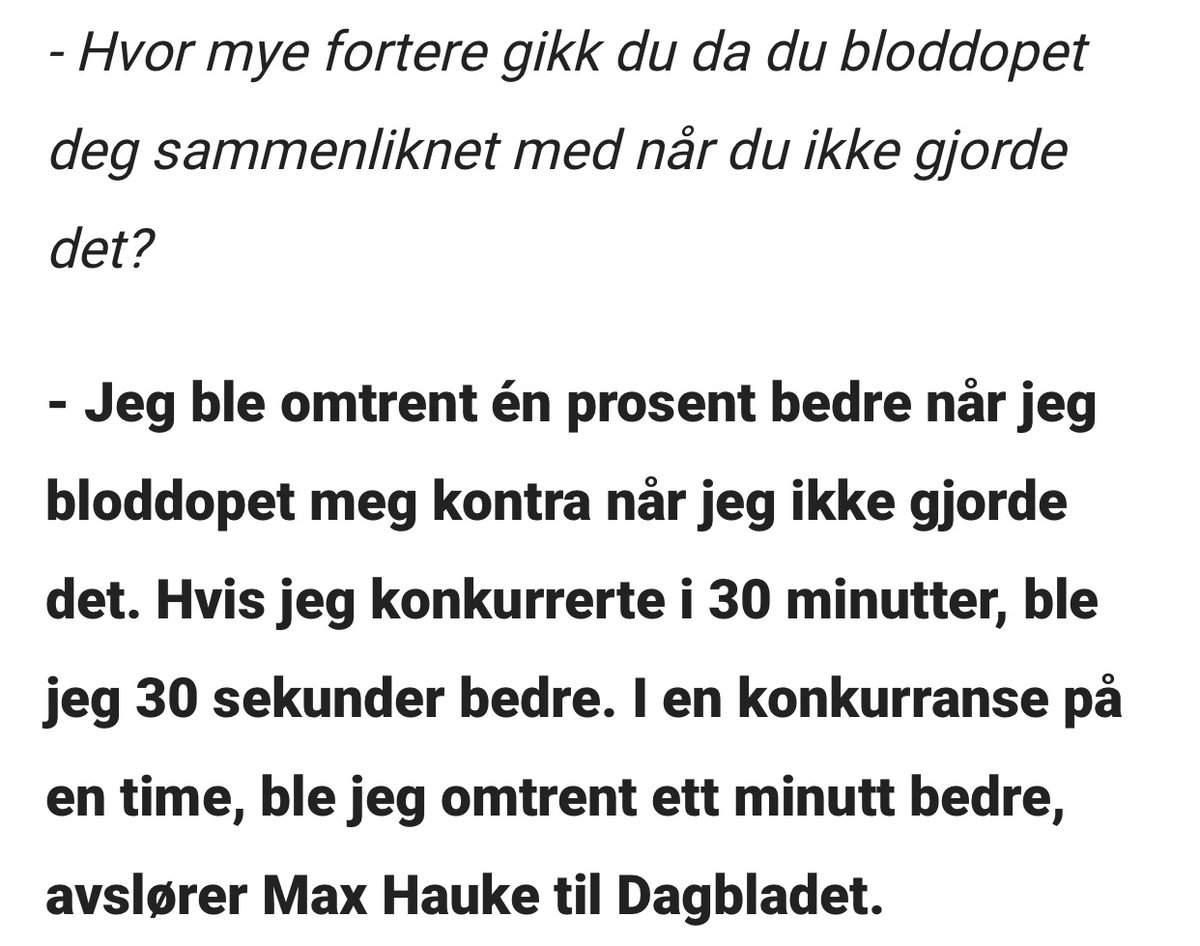 Mulig bloddoping hjelper på farten i sporet, men det er tydeligvis ikke noe å satse på for å bli bedre i regning. Kan jo være flere årsak-virknings-forhold her :-)