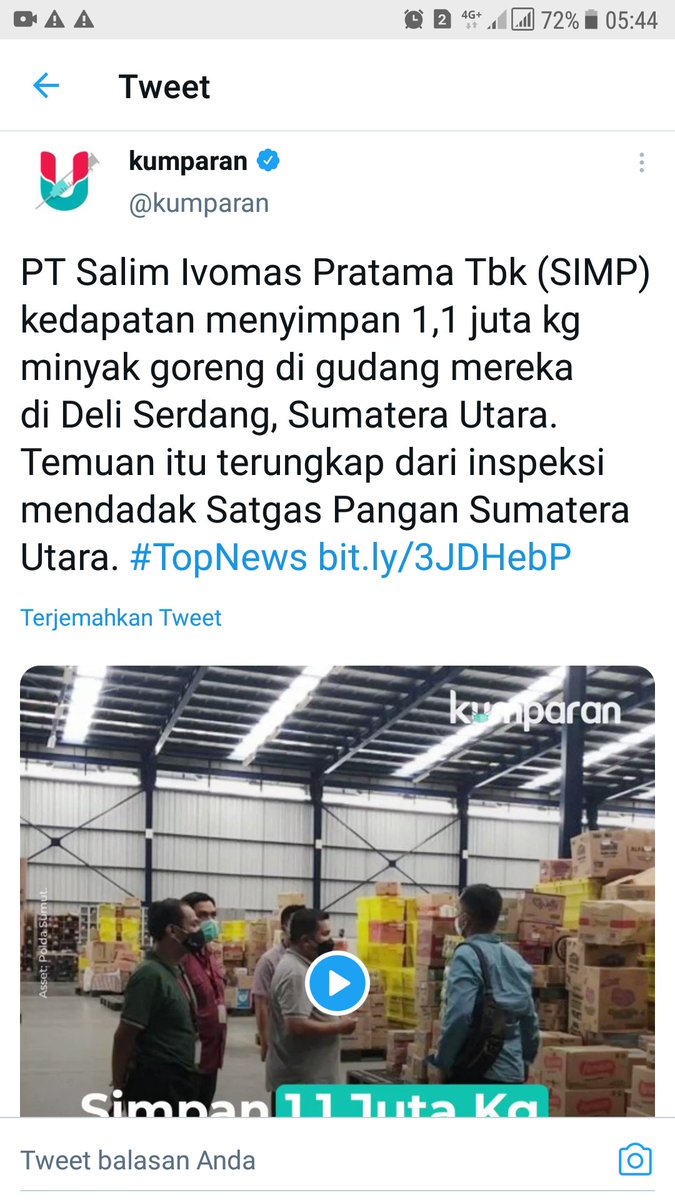 HamidJawa's tweet photo. @ChusnulCh__ Ngurusi ngeruk sungai itu mslh kecil 
Lihat nooo rakyat lagi kesusahan gara2 pak @aniesbaswedan gak becus ngurus minyak goreng 🤣🤣🤣 https://t.co/Ps4bK5q6bu