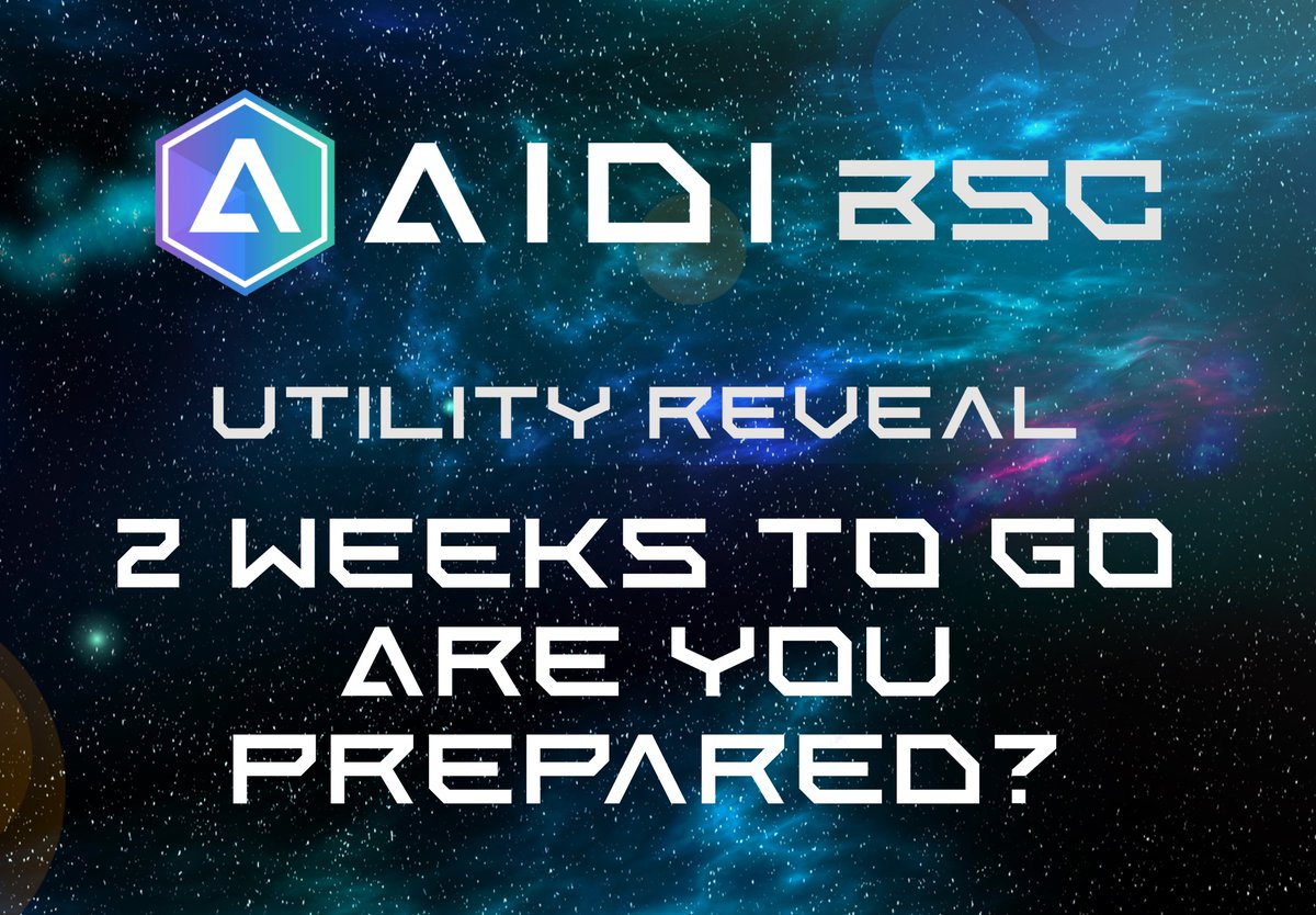 AidiToken's tweet image. #AidiFinance delivering the 🔥 for the #AidiGang

We're all about the #UTILITY here at #Aidi, and we have a BIG utility reveal on the 7th March 2022.

Are your bags ready for this?

LFG  👊

#crypto #cryptocurrency #NFT #NFTProject #nfts #btc #doge #shib #bsc #bnb #p2e