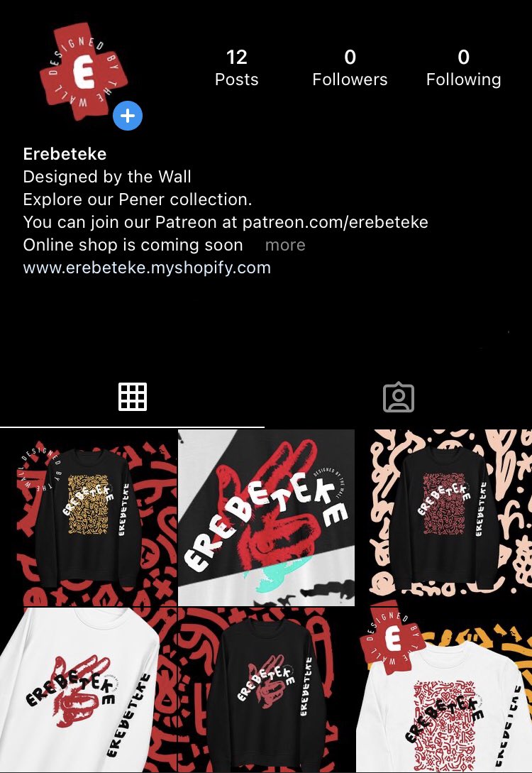 KrijeanM's tweet photo. #Erebeteke is on Instagram? You hear right, buy it before is too late, just buy it. Kidding, online shop is coming soon. #chalan #nft #merch #patreon #clothing #fashion #overal #design #artist #nftart #art https://t.co/mygq5KVCyi