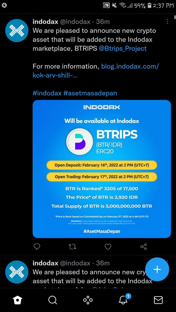 RenegadeHiggs's tweet photo. @BitTorrent @indodax Dump it @indodax and @InfoBappebti wtf https://t.co/pBvucqZC2t