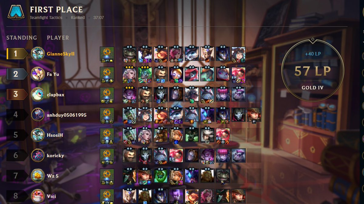 GianneSkyT's tweet photo. I never thought Tahm Kench is my carry for this set.
I fed him every round and he gives me items every round. genius thomas.
#TFTSet6.5 https://t.co/xJLOuWZFsU
