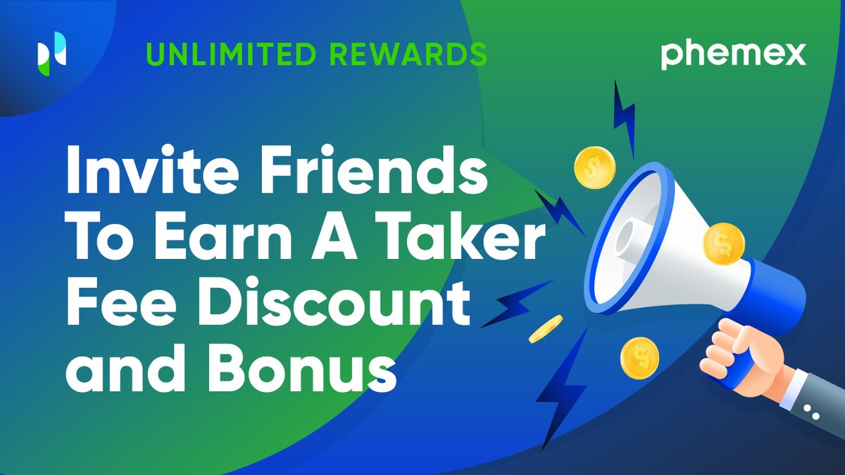 Phemex_official's tweet photo. Invite friends to double your rewards 🤩 

For more details 🔽  
https://t.co/v0DrXXhyqj

#friends #discount #rewards #bonus #taker #register #new #user https://t.co/Wqn5HT3HGs