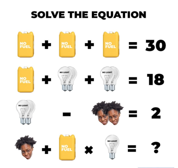 theisaacola's tweet image. What&apos;s the answer?🙋
#SolveTheEquation