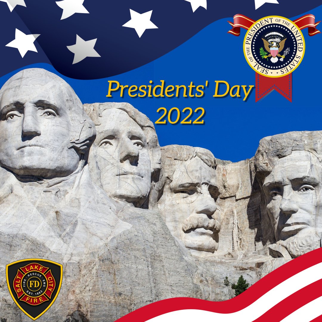 slcfire's tweet image. Happy Presidents' Day!
Wishing all a safe celebration. 
#presidentsday2022 #slcfire #staysafeslc