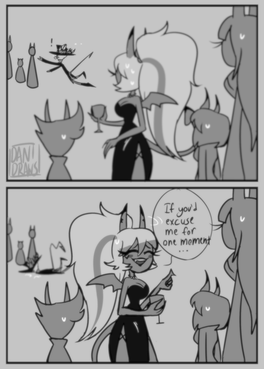 DaniDraws666's tweet photo. I'm having too much fun thinking about they're married dynamic 🥴🥴❤💜❤ #HelluvaBoss #MayFord https://t.co/QHKjFULDY5