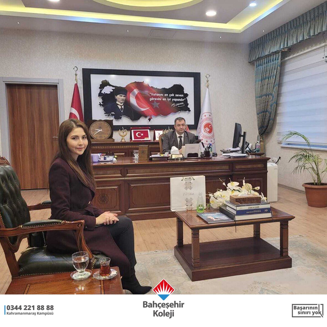 Kahramanmaraş Çevre ve Şehircilik İl Müdürü Sn. Osman ARISAL' ı makamında ziyaret ettik. 

Kendilerine nazik misafirperverliği için teşekkür ederiz. 

💐
#KahramanmaraşBahçeşehirKoleji

<a href="/osmandingis/">Osman Dingiş</a> <a href="/mehmetsanalocak/">Mehmet Şanal Ocak</a> <a href="/bahcesehir_k12/">Bahçeşehir Koleji</a>
