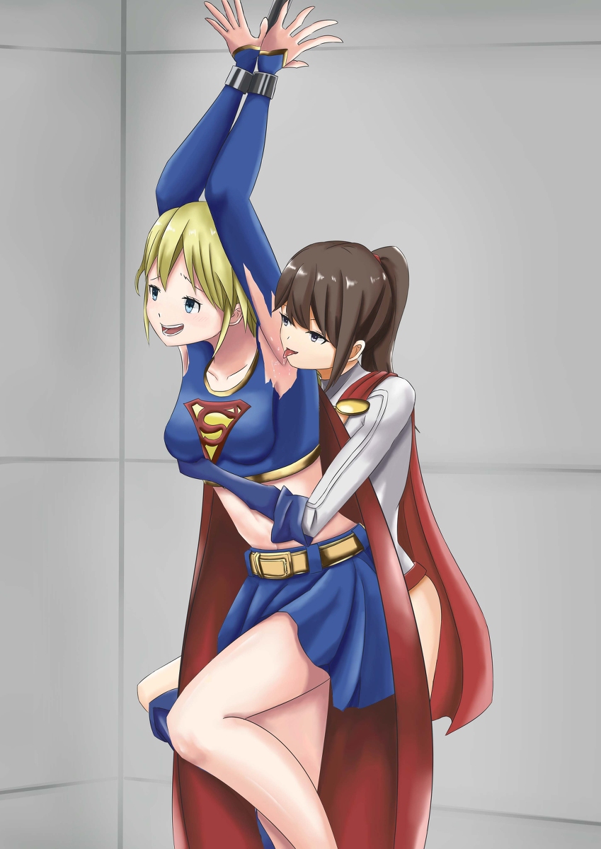 スーパーガールのくすぐり拷問 #くすぐり #tickling #女の子 #裸足 #足こちょ #拘束 #スーパーガール #パワーガール #コスプレ #拷問 pixiv.net/artworks/96415…