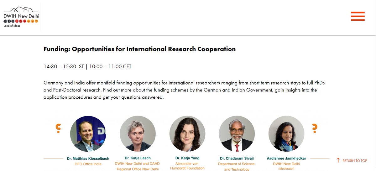 Find out about DAAD #funding offers for international researchers ranging from short term stays to full PhDs & Post-Doc in the Panel Discussion at #IndoGermanResearchDay taking place on 24 February 2022, 12:30 - 18:30 IST
@KatjaLasch @DWIH_NewDelhi 
➡️ bit.ly/3p0s4FN