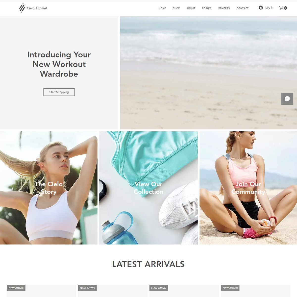 Great sportswear is both fashionable and functional; exactly what this online apparel store design provides. Designed for all women and all types of sports in mind, this site beautifully showcases your activewear collection and makes online shopping a breeze.
Get great web design