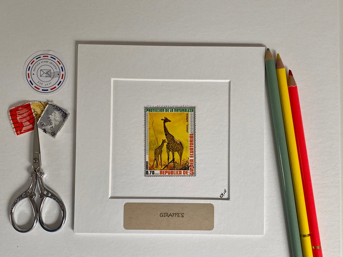 pstampartistry's tweet photo. Excited to share this item from my #etsy shop: Pick Your Art/Giraffe Themed Art/Jungle Animal/personalised/Handmade/Vintage Postage Stamp Art - 6x6" Unframed Art https://t.co/Jok57ItoO7
#earlybiz #MHHSBH #giraffe #animal #girraffeart #safari #giraffes #postagestamps #gift #art https://t.co/wenVqmxB3u