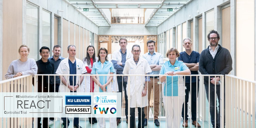 Liedewij Bogaert (@liedewijbogaert) on Twitter photo Meet the REACT Team🙌
As of today, we will implement a novel multidisciplinary rehabilitation pathway for patients with lumbar fusion surgery <a href="/UZLeuven/">UZ Leuven</a>
🔎Curious about our new research? uzleuven.be/REACT
<a href="/LotteJanssens2/">Lotte Janssens</a> <a href="/WimDankaerts/">Wim Dankaerts</a> <a href="/REVALResearch/">REVAL Research</a> <a href="/KULeuvenPT/">KU Leuven PhysioTher</a> Meet the REACT Team🙌
As of today, we will implement a novel multidisciplinary rehabilitation pathway for patients with lumbar fusion surgery <a href="/UZLeuven/">UZ Leuven</a>
🔎Curious about our new research? uzleuven.be/REACT
<a href="/LotteJanssens2/">Lotte Janssens</a> <a href="/WimDankaerts/">Wim Dankaerts</a> <a href="/REVALResearch/">REVAL Research</a> <a href="/KULeuvenPT/">KU Leuven PhysioTher</a>