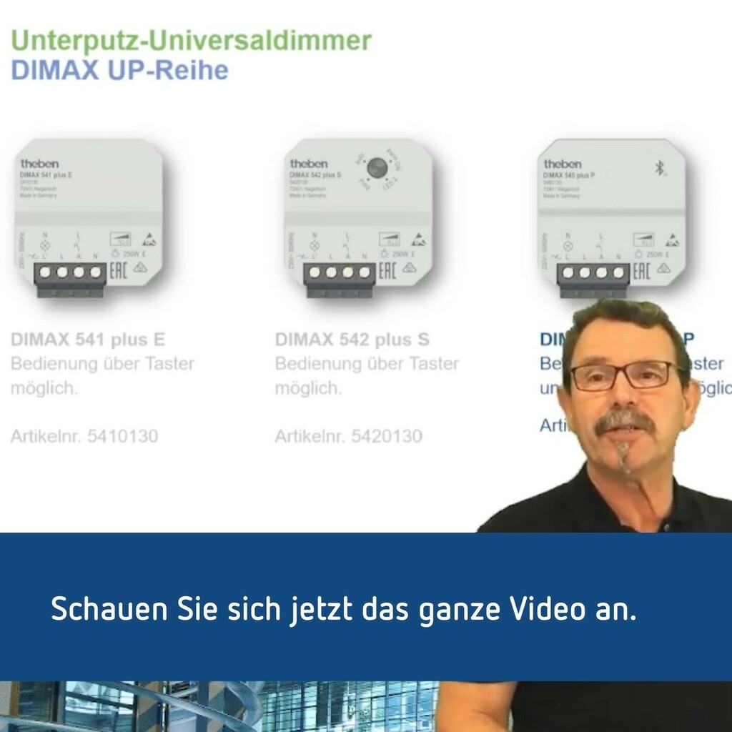 ThebenHTS's tweet photo. Unser aktuelles #VideoTutorial erläutert die neuen Funktionen (Zeitfunktion, Astrofunktion und Nachtbegrenzung) zum Universaldimmer #DIMAX 545 plus P, der über einen Taster oder per Smartphone bedient werden kann.
Über die App "MAXplus" kann für eine Na… https://t.co/EtxNyZbTk8 https://t.co/MlTgdfEXyl