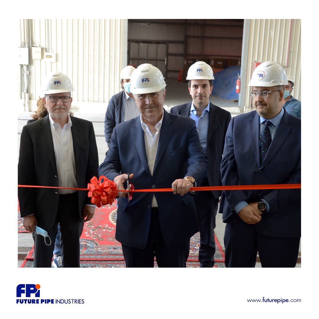 futurepipe's tweet photo. FPI extended its manufacturing facility in Dammam, KSA by adding two new production lines inaugurated by Mr. Fouad Makhzoumi, Chairman and CEO of FPIG. The facility can now produce brand Flexstrong - High Pressure Spoolable Pipe with a capacity of 600km per year. 

#futurepipeksa https://t.co/3e6YLisSR3