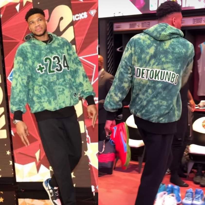 NigeriansinNBA's tweet photo. @Giannis_An34 rocking and representing 🇳🇬 at the All-Star Game.
Naija to the world! https://t.co/a7nr8WUZdv