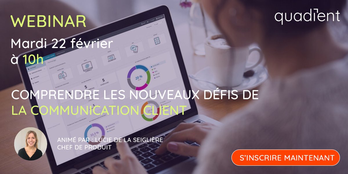Quadient_FR's tweet image. 📅 J-1 avant notre #webinar sur les nouveaux défis de la #CommunicationClient !

👉 Retrouvez nos recommandations pour pouvoir suivre le rythme de la #transformationnumérique, demain à 10h.

✍️ Inscrivez-vous ici : ow.ly/bm7u50HZKHa

#CCM