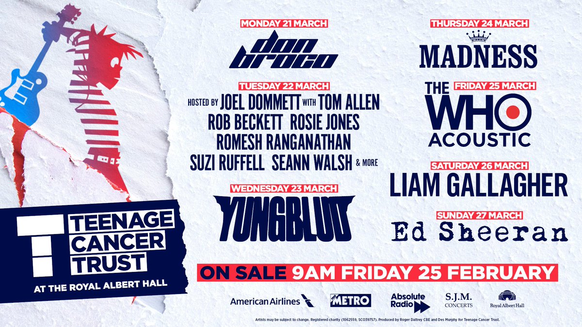 Teenage Cancer Trust tweet media