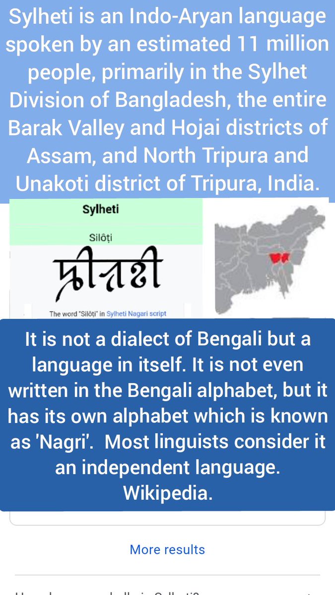MdFujailAhmed's tweet photo. We being Sylhetis have our feelings towards the #SylhetiLanguage & culture. It is our right to have Sylheti as an official language of Barak Valley and inclusion in 8th Schedule of Indian #Constitution. 🇮🇳
Our Kids must begin education in mother tongue.
#MotherLanguageDay https://t.co/OiKeuU8PrF