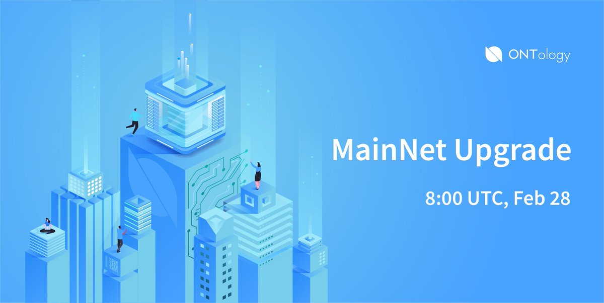 🚨MainNet Upgrade Announcement🚨

#Ontology #blockchain will upgrade its #MainNet at 8.00 UTC, Feb 28 🤓

- #EVM support
- $ONT (from 0-9)/ $ONG (from 9-18) decimal change - effective at 13920000 block height

We will keep the community posted on the upgrade status 🙌