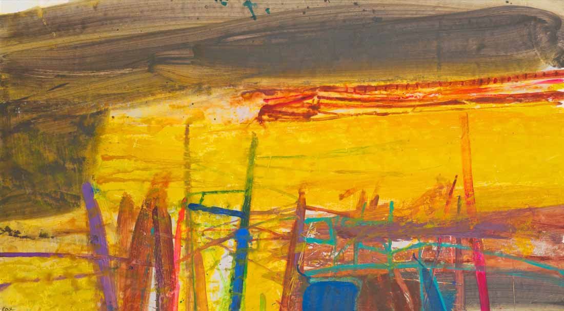 Barbara Rae.
Storm, Dun Briste, 2008