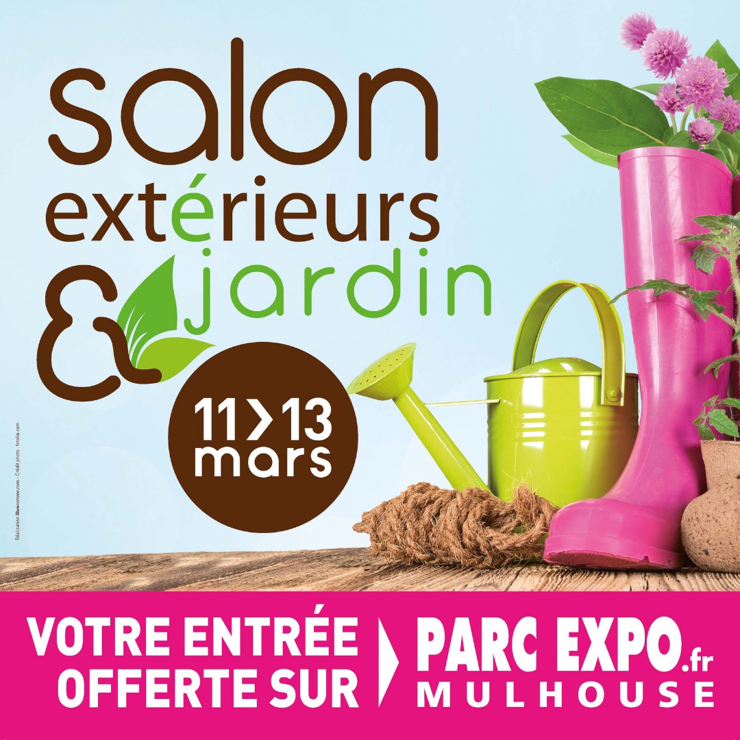 Avec le salon Extérieurs &amp; Jardin, célébrez le retour des beaux jours à #Mulhouse !🌱👨‍🌾
Vous y trouverez toutes les bonnes idées pour votre #jardin à l'approche du #printemps.🌷🌺 
RDV au <a href="/ParcExpo68/">Parc Expo</a> du 11 au 13 mars ! 
👉 bit.ly/3LLlnRU